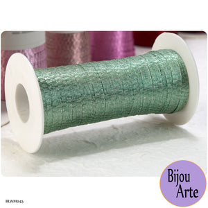 Italian Tubular Wire Mesh Ribbon - Light Sage (6mm)