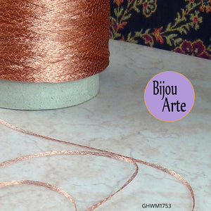 Italian Wire Mesh Ribbon 10 Meter Spool: Copper (Width: 1mm)
