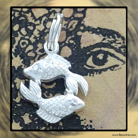 Sterling Silver Astrological Charm: PISCES
