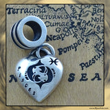 Sterling Silver “Pandora-style” Astrological Charm: PISCES