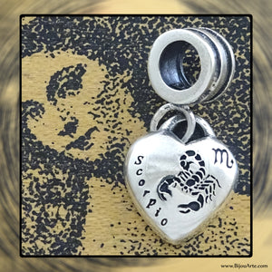 Sterling Silver “Pandora-style” Astrological Charm: CANCER