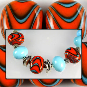 Artisan Bracelet Featuring Our Own Handmade Lampwork Beads
