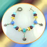 Pebbled Beach Bracelet Featuring Our Own Handmade Beads