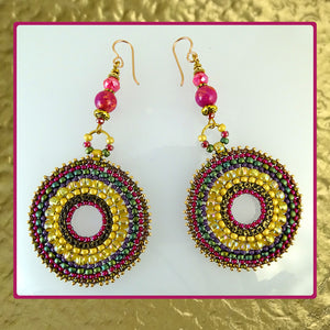 Allegra-Weave Japanese Seed Bead Earrings