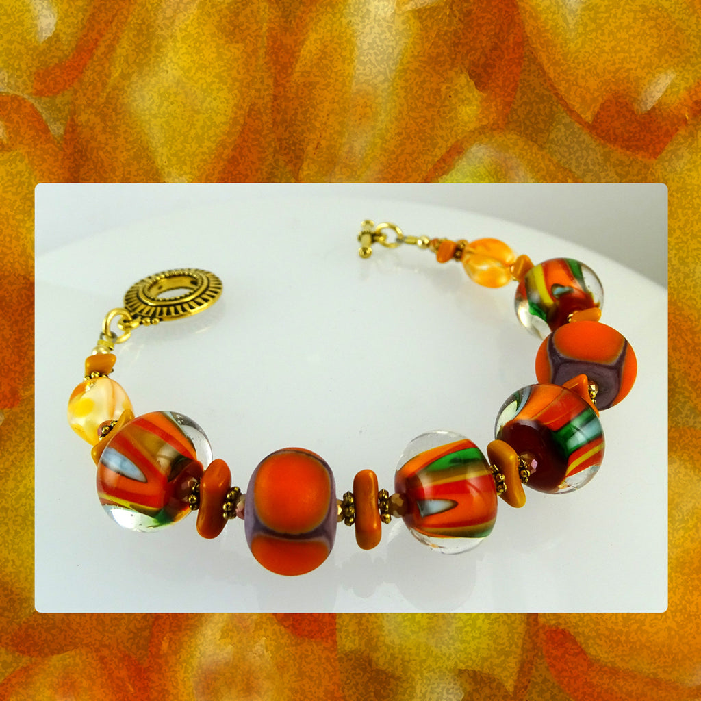 "La Bella Stagione" Bracelet w/ Our Own Handmade Glass Beads