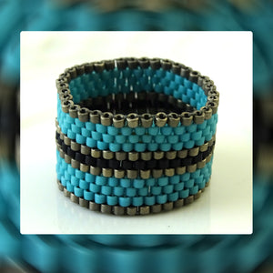 Peyote Stitched Ring