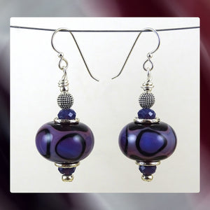 Earrings Featuring Our Own Handmade Beads & Sterling Silver Ear-wires