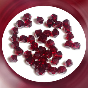 Swarovski 5328 Xilion Beads: 4mm Bi-cone / Pack of 40 / Siam