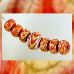 Handmade Glass Bead Set (Set of 7)