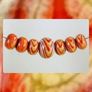 Handmade Glass Bead Set (Set of 7)