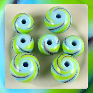 Handmade Glass Bead Set (Set of 7)