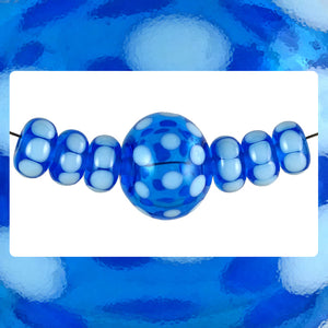 Handmade Glass Bead Set (7 Lampwork Beads)