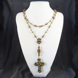 The Renaissance Rosary with Hand-Woven Cross & Accent Beads
