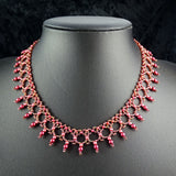 Cleopatra's Sunset Hand-Woven Collar     Made to Order