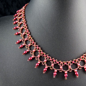 Cleopatra's Sunset Hand-Woven Collar