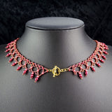 Cleopatra's Sunset Hand-Woven Collar