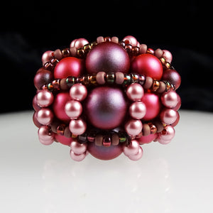 The Icing on the Cake Focal Bead - Hand Woven