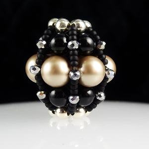 The Simply Elegant Focal Bead - Hand Woven