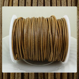 High Quality Round Leather Cord: Taupe (3 Meters / 3.28 Yards)