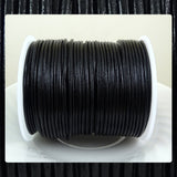 High Quality Round Leather Cord: Black (3 Meters / 3.28 Yards)