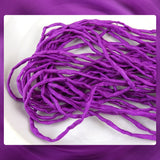 Hand Dyed Silk Cords: Dark Fuschia / Purple - Sold By The Individual Cord (Width: 2-3mm)