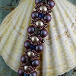 Berries n' Cream Bracelet (Hand Woven)