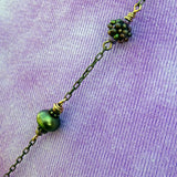 Mandala Amulet Necklace with Hand-Woven Pendant