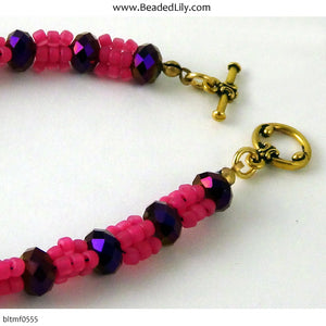 Miyuki Seed Bead & Cut Crystal Bracelet