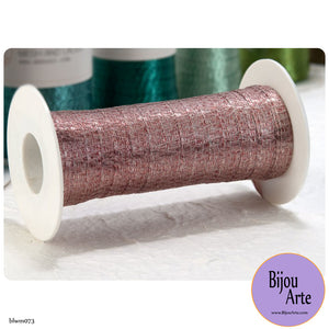 Italian Tubular Wire Mesh Ribbon - Pink Carnation (6mm)