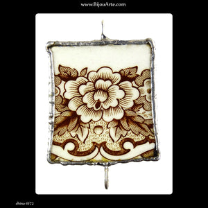 English China Chip Pendants: Handmade in Italy