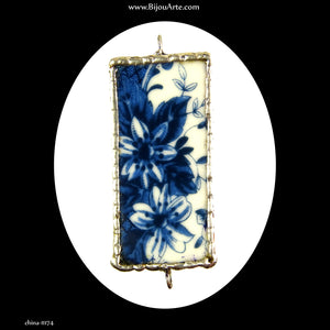 English China Chip Pendant: Handmade in Italy