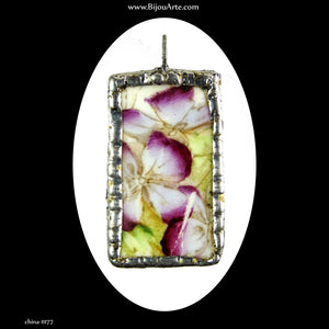 English China Chip Pendant: Handmade in Italy