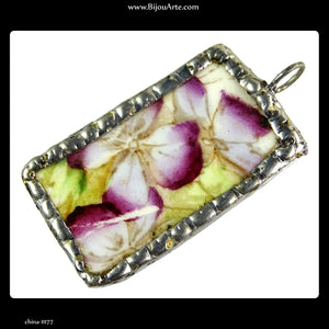 English China Chip Pendant: Handmade in Italy