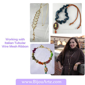 Jewelry Making Course: Working with Tubular Wire Mesh Ribbon