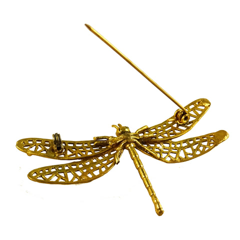 Florence, Italy Art Nouveau-Style Moth Brooch