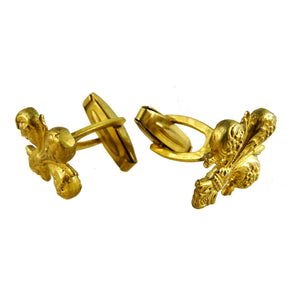 Made In Florence, Italy; Fleur de Lis Cufflinks