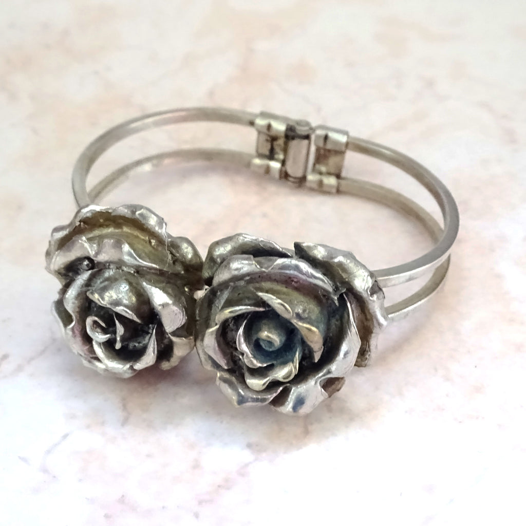 Handmade In Florence, Italy; Twin-Rose Bracelet