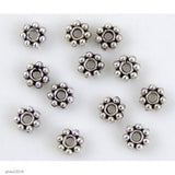 High quality Zinc alloy "Zamak" beads with silver-plated finish.  Each bead measures 1mm end-to-end.