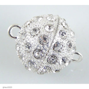 Heavy-Duty Magnetic Clasps: Silver-Plated