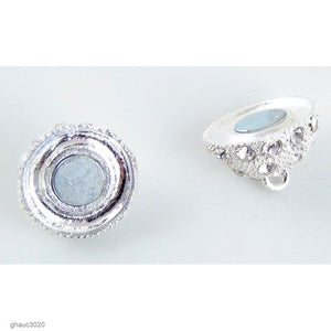 Heavy-Duty Magnetic Clasps: Silver-Plated