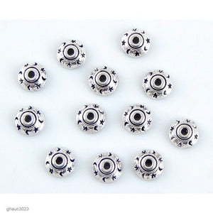 Zinc Bead Caps: Pack of 12