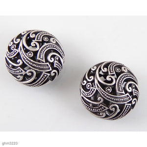 "Zamak" Filigree Beads: Pack of 2