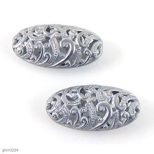 "Zamak" Filigree Beads: Pack of 2