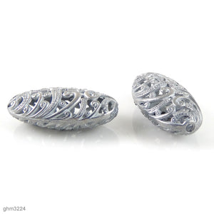 "Zamak" Filigree Beads: Pack of 2