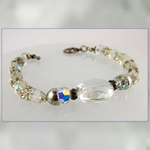 Miyuki Seed Bead & Cut Crystal Bracelet