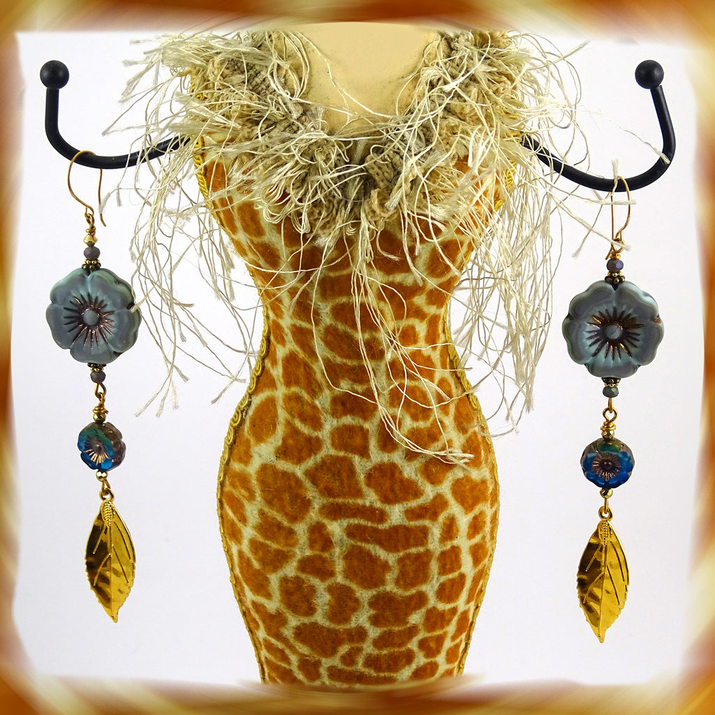 Earrings Featuring Czech Glass Beads