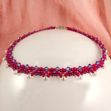 The Princess Anklet: Hot Pink/Purple (Made to Order)