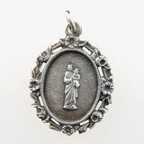 Silver Plated Brass Charm: Mary and Baby Jesus