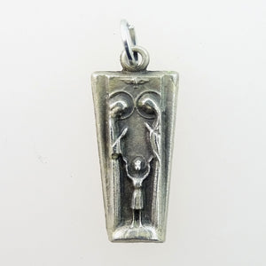 Silver Plated Brass Charm: The Holy Family