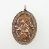 Jesus Christ/Jesus and Mary Solid Copper Pendant (double-sided)